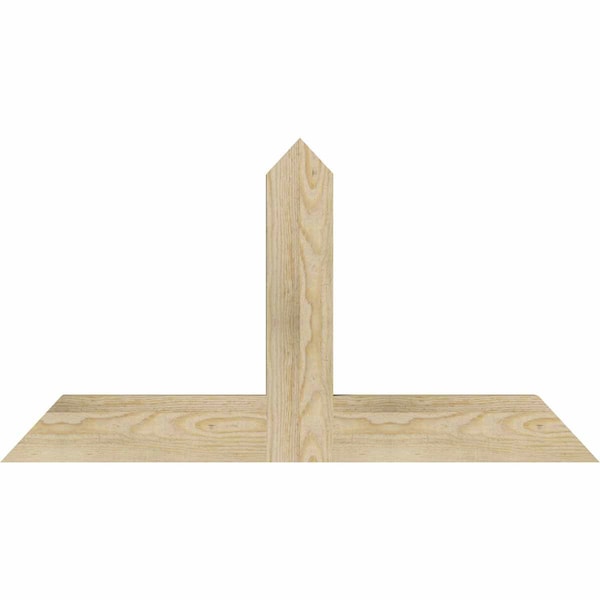 Ekena Millwork Portland Rough Sawn Timber Gable Bracket, Douglas Fir, 36"W x 19"H x 2"D x 4"F, 13/12 Pitch GBW036X19X0204POR00RDF - main